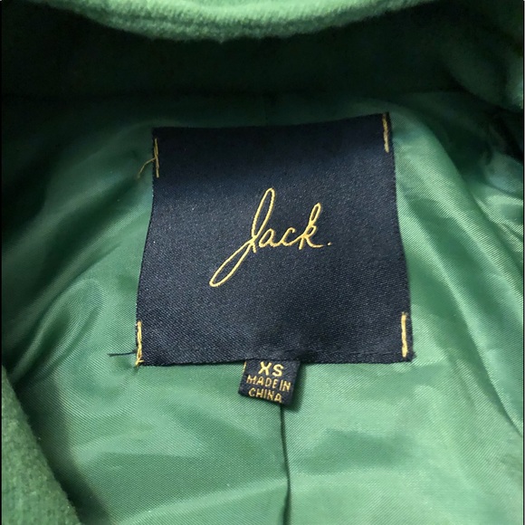 🐚XS Green Pea Coat with Hood ‼️Great condition‼️ - Picture 5 of 8